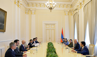Le Président Vahagn Khatchatourian a reçu la délégation parlementaire italienne
