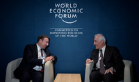 Dans le cadre de la conférence de Davos, le Président de la République d'Arménie Vahagn Khatchatourian a rencontré le chef du programme de développement de l'ONU Achim Steiner