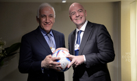 Le Président Vahagn Khatchatourian a rencontré le Président de la FIFA Gianni Infantino