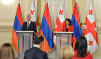 Presidents of Armenia and Georgia made a press statement