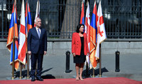 Состоялась встреча Президента Ваагна Хачатуряна с Президентом Грузии Саломе Зурабишвили