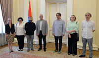 Le Président Vahagn Khatchatourian a accueilli les représentants du centre PEN