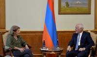 Le président Vahagn Khatchatourian a reçu les représentants de l'Assemblée arménienne des États-Unis