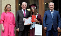Le Président de la République a participé à la cérémonie de remise des diplômes aux diplômés de l'UEEA (Université d'Etat d'Economie d'Arménie)