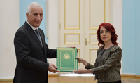 The newly-appointed Ambassador of the Syrian Arab Republic presented her credentials to President Vahagn Khachaturyan