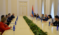 President Vahagn Khachaturyan received the UNWTO Secretary-general Zurab Pololikashvili