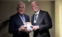 President Vahagn Khachaturyan had a meeting with the president of FIFA Gianni Infantino