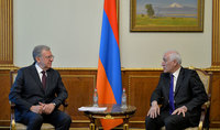President vahagn Khachaturyan received the Chairman of the Chamber of Accounts of Russia Alexei Kudrin