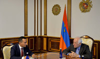 President Vahagn Khachaturyan received the Syunik region Governor