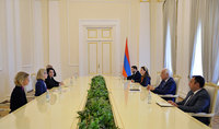 Le Président Vahagn Khatchatourian a reçu Anna Bjerde, vice-présidente de la Banque mondiale pour l'Europe et l'Asie centrale