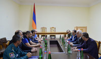 Le Président Vahagn Khatchatourian en visite à Sissian