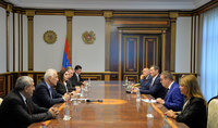 Le Président Vahagn Khatchatourian a reçu la délégation du groupe d'amitié Belgique-Arménie du Parlement belge