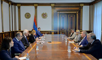 President Vahagn Khachaturyan received the delegation of France- Armenia Friendship Group in the French Senate