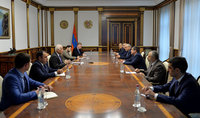 Le Président Vahagn Khatchatourian a reçu le Président de l'Artsakh Araik Harutyunyan