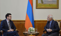 President Vahagn Khachaturyan received the Ambassador Extraordinary and Plenipotentiary of the United Kingdom to the Republic of Armenia John Gallagher