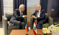 Le Président de la République Vahagn Khatchatourian a eu un entretien avec Najib Mikati, Premier ministre par intérim du Liban