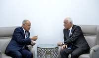 Le président Vahagn Khatchatourian a rencontré le secrétaire général de la Ligue arabe Ahmed Aboul Gheit