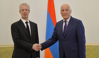 The newly appointed Ambassador of Cyprus Kypros Giorgallis presented his credentials to President Vahagn Khachaturyan