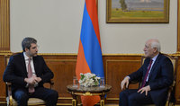 Ptesident Vahagn Khachaturyan received the Minister of Justice Grigor Minasyan