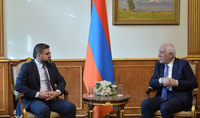 Президент Ваагн Хачатурян встретился с Председателем партии «Во имя Республики» Арманом Бабаджаняном