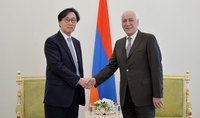 The newly appointed Ambassador of Korea to Armenia Chang Hojin presented his credentials to President Vahagn Khachaturyan