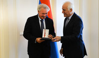 Le Président Vahagn Khatchatourian a reçu le ministre des Affaires étrangères et européennes du Grand-Duché de Luxembourg, Jean Asselborn
