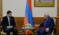 Президент Ваагн Хачатурян принял Мэра Еревана Грачью Саргсяна