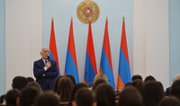 President Vahagn Khachaturyan received students and pupils from the Shirak region