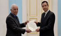 Le Président Vahagn Khatchatourian a reçu les lettres de créance du nouvel Ambassadeur d'Autriche en Arménie, Thomas Mühlmann