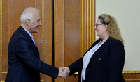 Le président Vahagn Khatchatourian a eu une réunion d'adieu avec l'ambassadrice de Norvège en Arménie Helene Sand Andresen