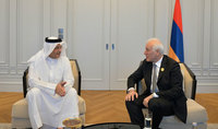 Президент Ваагн Хачатурян встретился с Министром связи и информационных технологий Государства Катар Мохаммедом бин Али Аль Маннаи