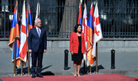 President Vahagn Khachaturyan sent a congratulatory message to the President of Georgia Salome Zurabichvili