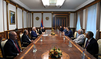 President Vahagn Khachaturyan receives the participants of the 5th International Conference after Yakov Zeldovich