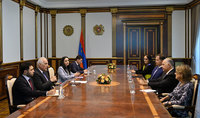 President Vahagn Khachaturyan receives the delegation of the Armenian Assembly of America