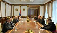 Le président Vahagn Khatchatourian a reçu le secrétaire d'État du Saint-Siège, le cardinal Pietro Parolin
