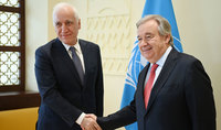 Նախագահ Վահագն Խաչատուրյանը հանդիպել է ՄԱԿ-ի Գլխավոր քարտուղար Անտոնիո Գուտերեշի հետ