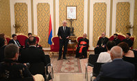 Le Président Vahagn Khatchatourian a rencontré les représentants de la communauté arménienne en Italie