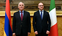 Le Président de la République Vahagn Khatchatourian a rencontré le Président de la Chambre des Députés d'Italie, Lorenzo Fontana
