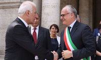 Президент Ваагн Хачатурян встретился с мэром Рима Роберто Гуалтьери