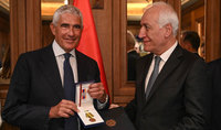 President Vahagn Khachaturyan awarded Italian Senator of the Republic of Italy Pier Ferdinando Casini and journalist, publicist Victor Vital Brantegem