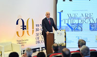 Le président Vahagn Khatchatourian a prononcé un discours lors de la conférence scientifique qui s'est tenue au Centre de recherche de Dilijan de la Banque centrale de la République d'Arménie