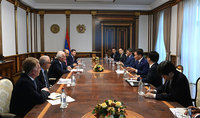 Президент Ваагн Хачатурян принял делегацию во главе с председателем Торгово-промышленной палаты Кореи Чей Тэ Вон