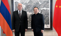 Президент Ваагн Хачатурян посетил посольство Китая в Армении
