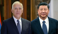 Le président Vahagn Khatchatourian a félicité le président chinois Xi Jinping