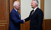 President Vahagn Khachaturyan receives Victor Richter, Ambassador Extraordinary and Plenipotentiary of Germany to Armenia