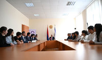 President Vahagn Khachaturyan met with students of Goris State University