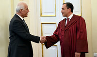 A swearing-in ceremony of judges took place at the residence of the President