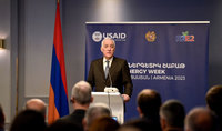 President Vahagn Khachaturyan attends the conference entitled "The Present and Future of Armenia's Energy Sector"