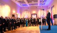 Le président Vahagn Khatchatourian a participé à la réception dédiée au 30ème anniversaire du drame arménien
