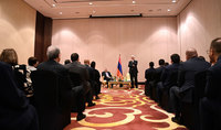 President Vahagn Khachaturyan meets with representatives of the Armenian community in the UAE